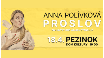 Vedeli by ste predniesť predslov bez slov? Anna Polívková to vie a je v tom naozaj výnimočná v predstavení Proslov