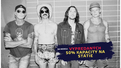 Ak chcete zažiť legendárnych RED HOT CHILI PEPPERS v Bratislave, poponáhľajte sa! 