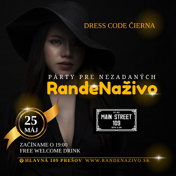 RandeNaživo - zoznamovacia párty pre nezadaných - ZRUŠENÉ