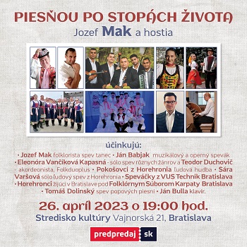 Jozef Mak a hostia alebo Piesňou po stopách života- ZRUŠENÉ