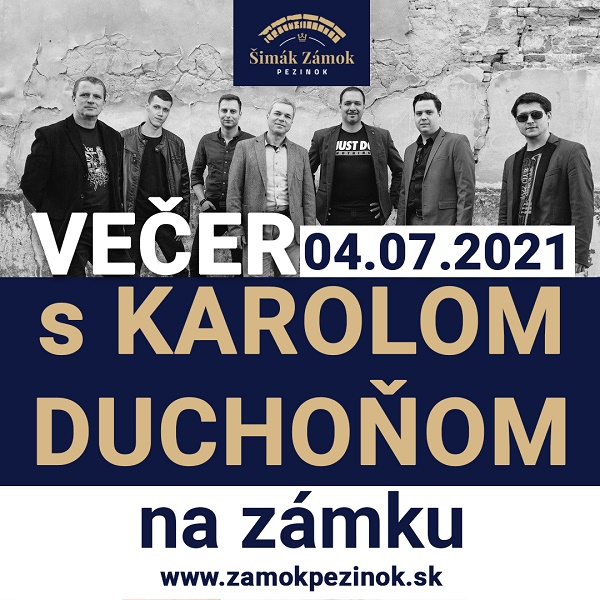 Večer s Karolom Duchoňom na zámku - ZRUŠENÉ