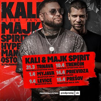 KALI & PETER PANN + MAJK SPIRIT - Trenčín - ZRUŠENÉ